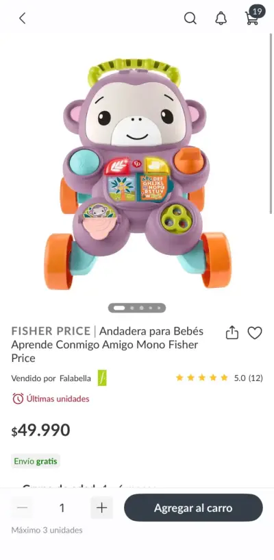 Caminadora Fisher Price - miniatura 3