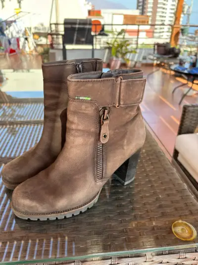 Botines de cuero marrón - miniatura 2