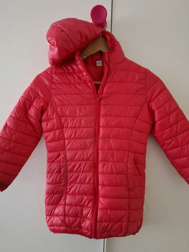 Chaqueta acolchada roja