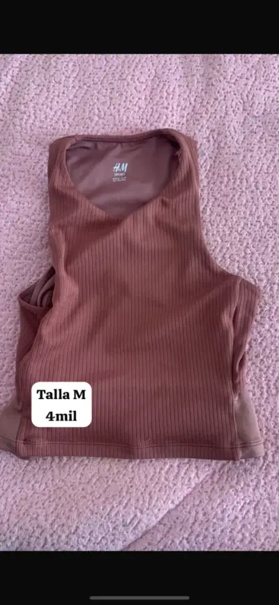 Polera deportiva H&M marrón - miniatura 1