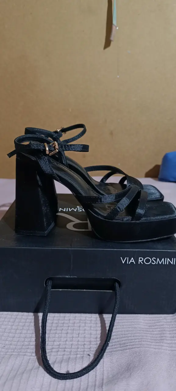 Zapatos plataforma negros Via Rosmini - 4