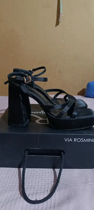 Zapatos plataforma negros Via Rosmini - miniatura 4