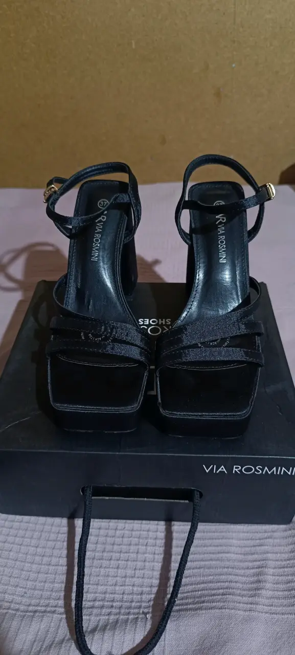 Zapatos plataforma negros Via Rosmini - 5