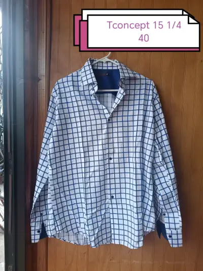 Camisa Tconcept cuadros azules - miniatura 1