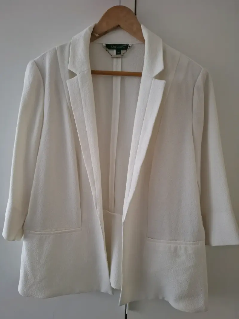 Blazer blanco elegante