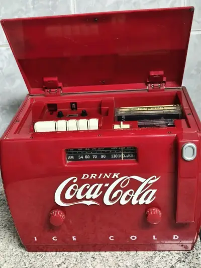 Radio vintage Coca-Cola roja - miniatura 2