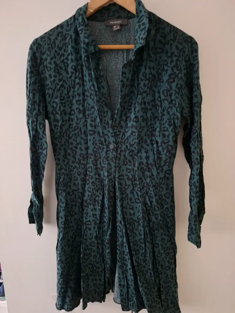Vestido estampado verde