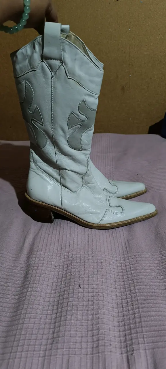 Botas vaqueras blancas - 2