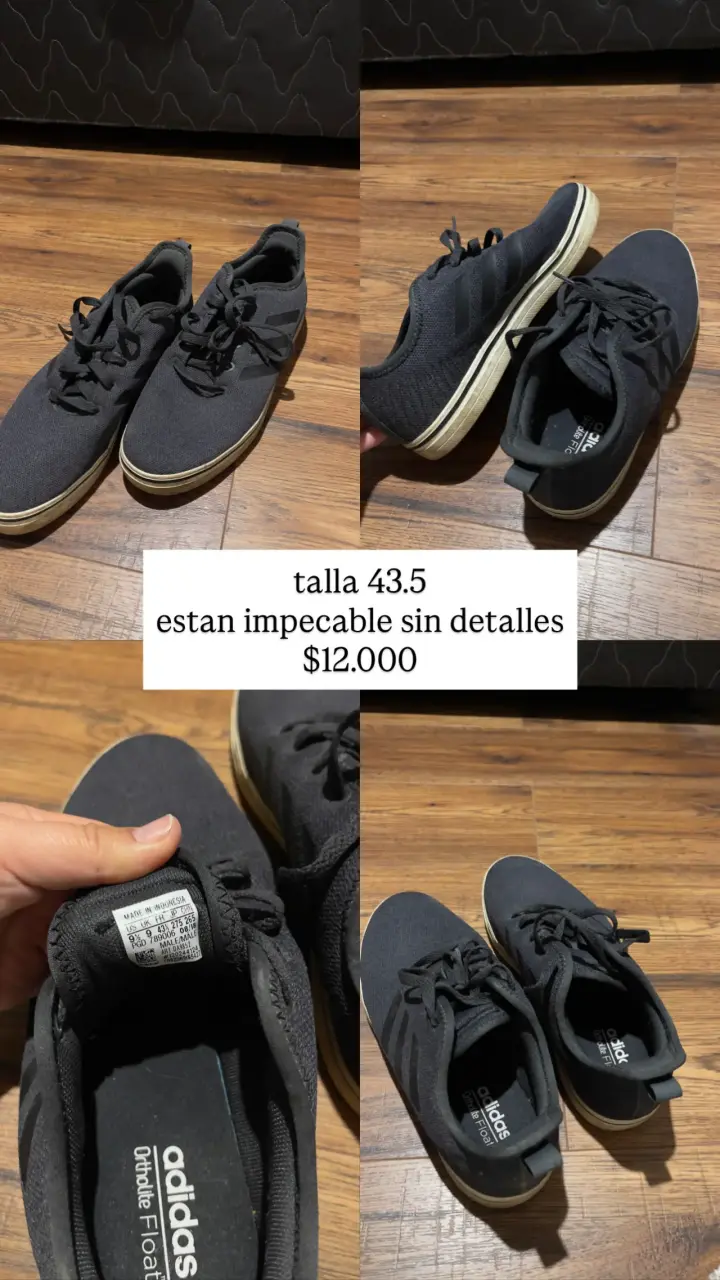 Zapatillas negras Adidas 43.5