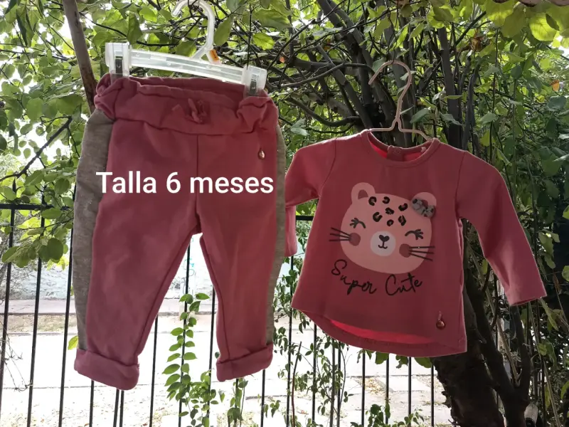 Conjunto infantil 6 meses rosa 4kids