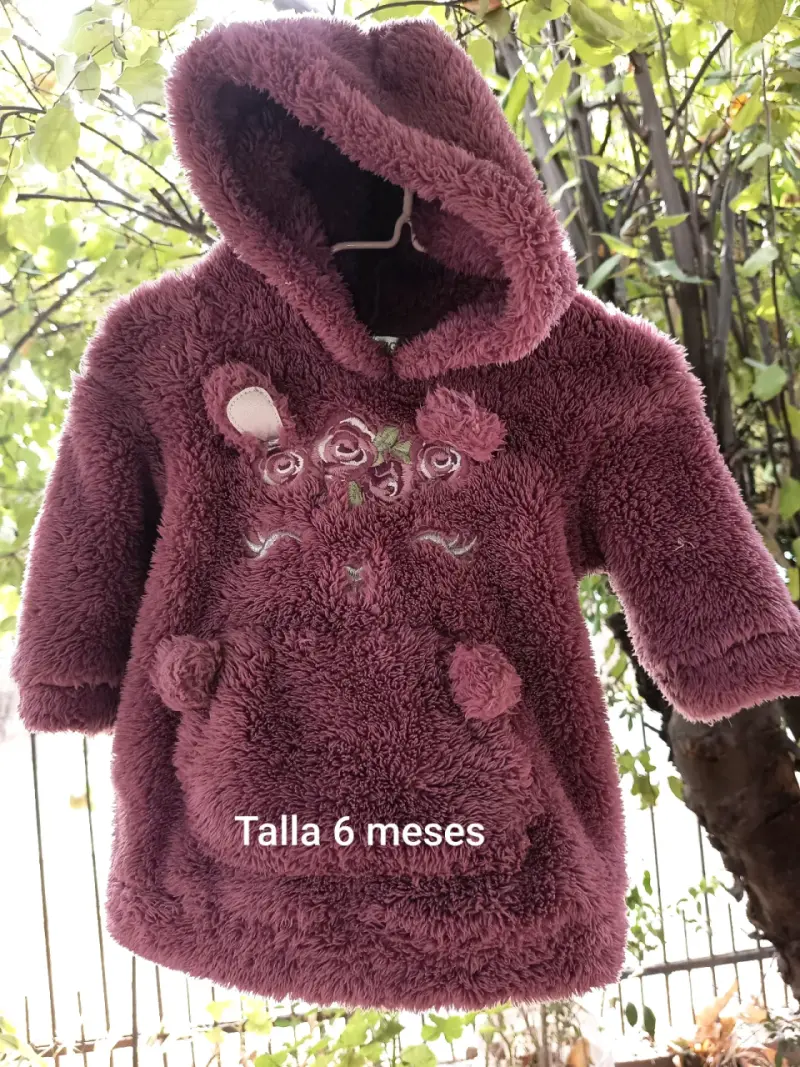 Abrigo peludo bebé 6 meses limonada
