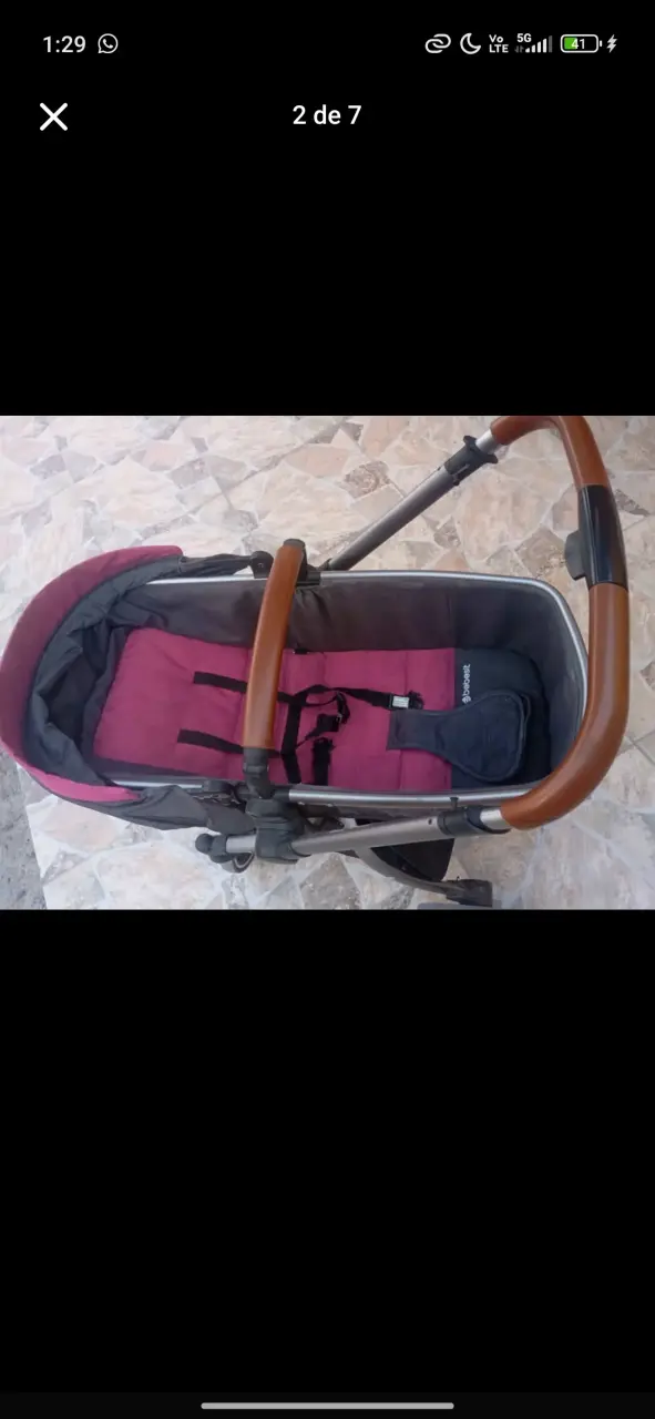Coche para bebé gris y negro - 5