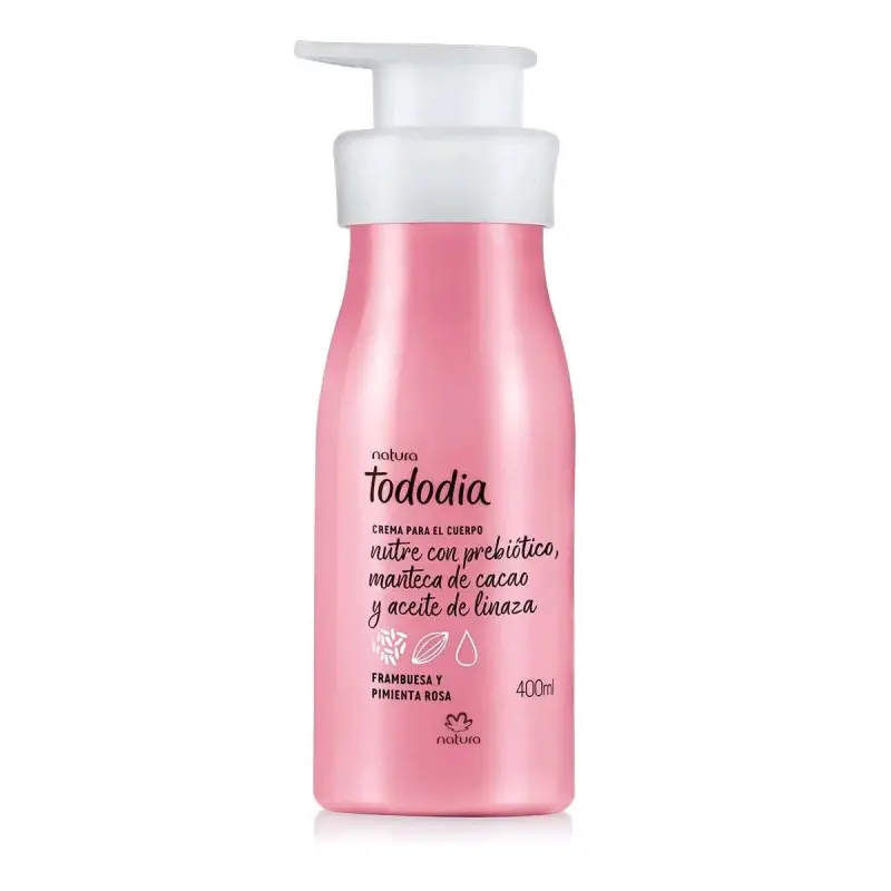 Crema corporal frambuesa y pimienta rosa