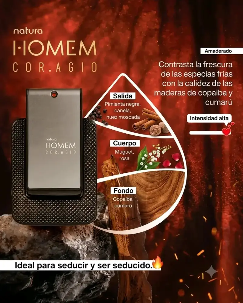 Perfume Natura Homem Cor.agio