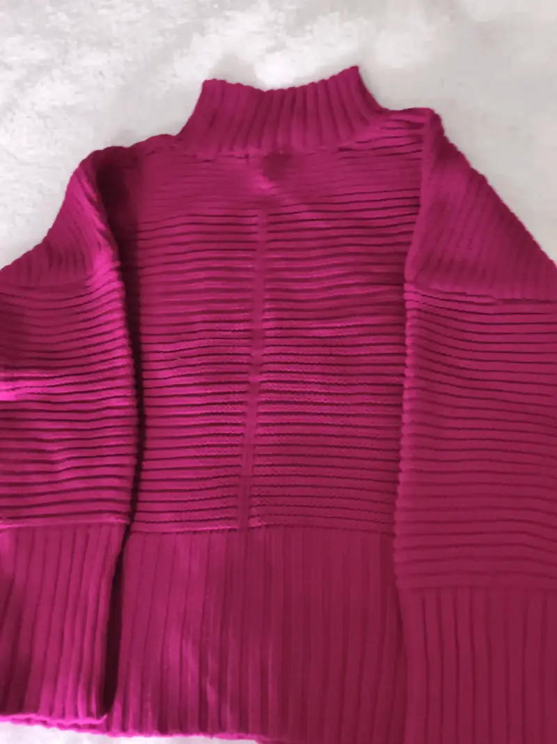 Suéter de punto fucsia - 3