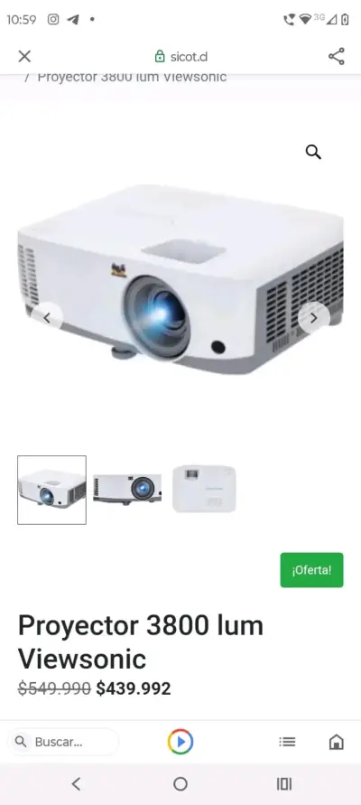 Proyector Viewsonic 3800 lúmenes - miniatura 1