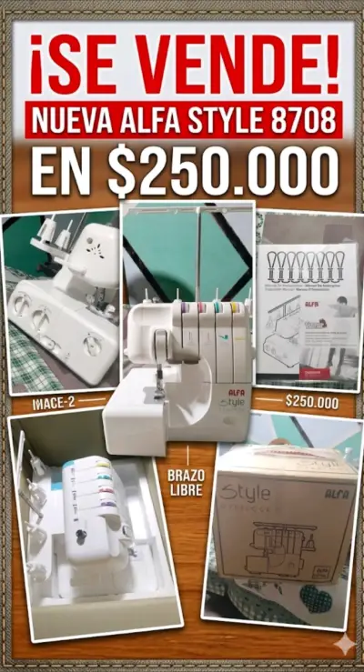 Máquina de coser Alfa Style 8708 - miniatura 1