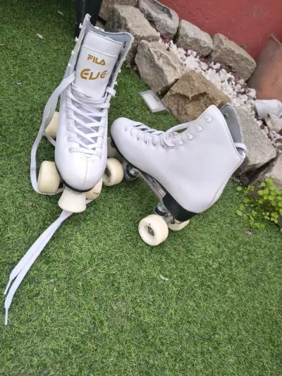 Patines fila blancos usados - miniatura 1