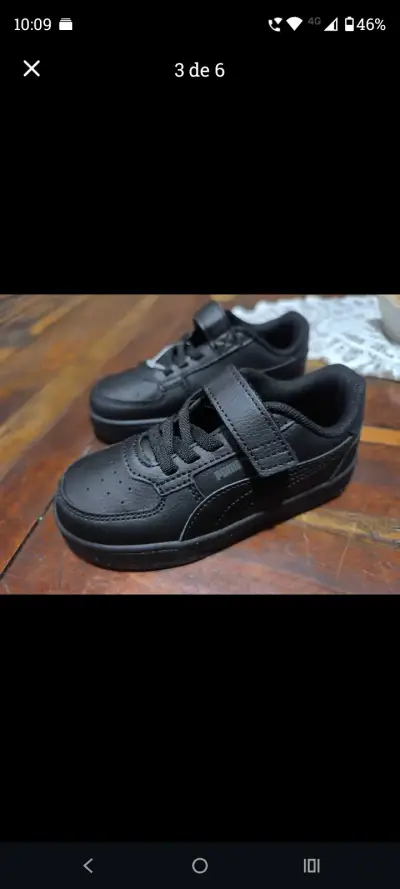 Zapatillas Puma negras infantiles - miniatura 3