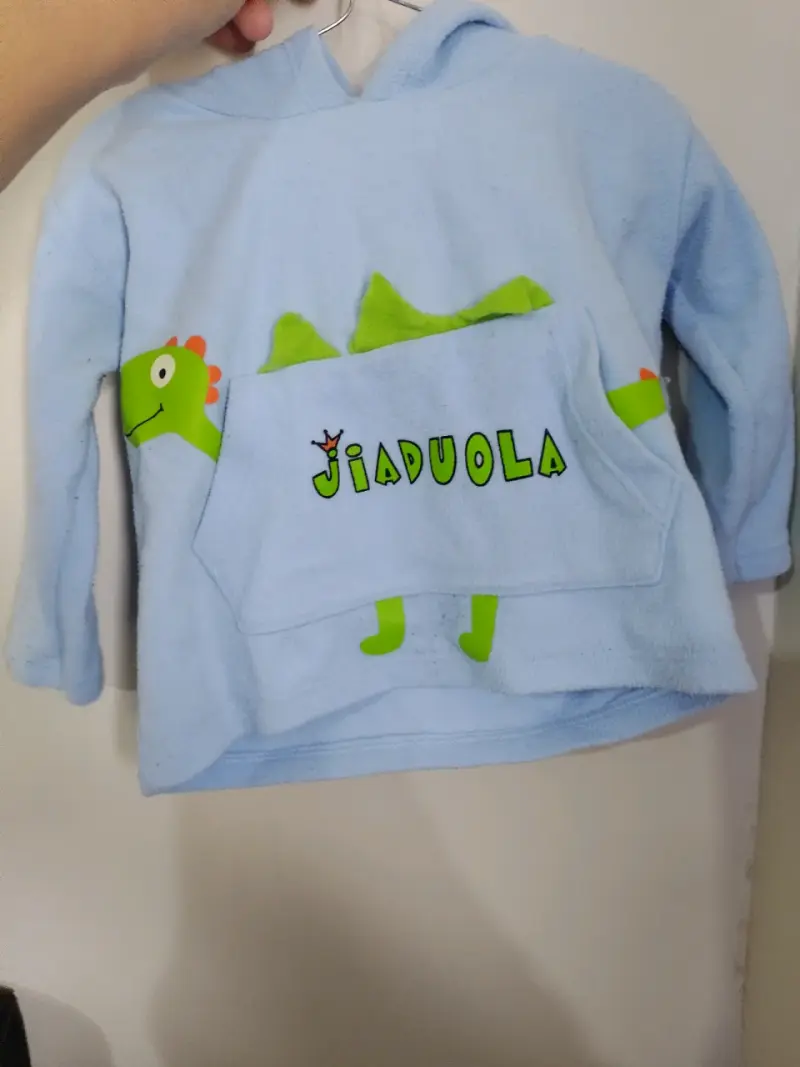 Polerón infantil dinosaurio azul 6 m - 1