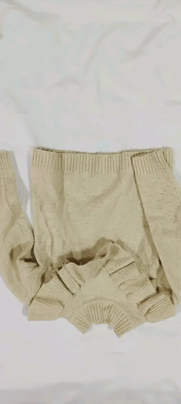 Suéter beige de lana - 2