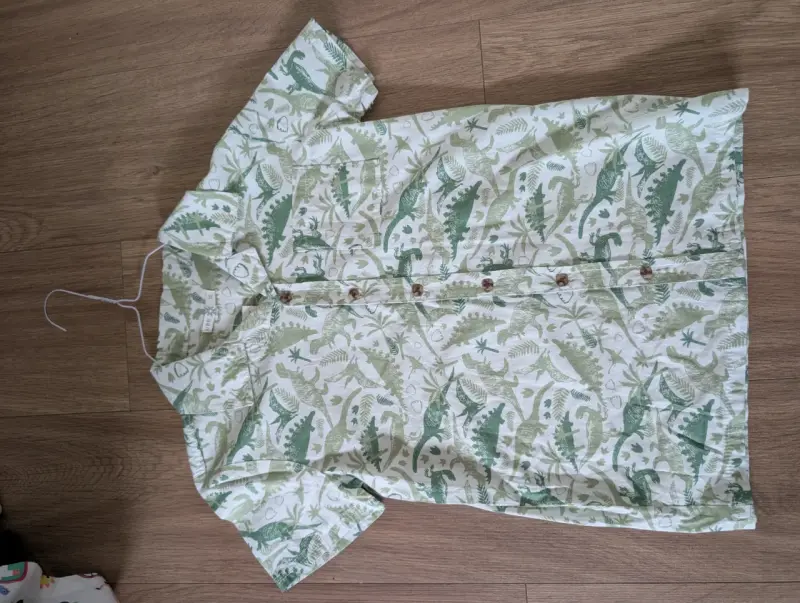 Camisa infantil con diseño de dinosaurios
