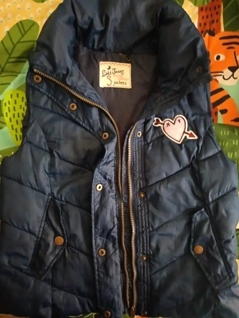 Parka acolchada sin manga azul Lois Jeans - 2