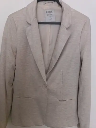 Blazer beige básico - miniatura 2