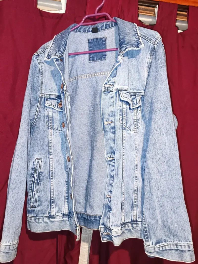 Chaqueta de mezclilla azul americanino talla xl - 1