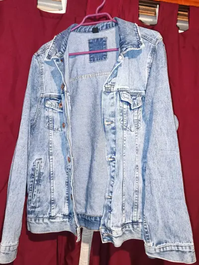 Chaqueta de mezclilla azul americanino talla xl - miniatura 1
