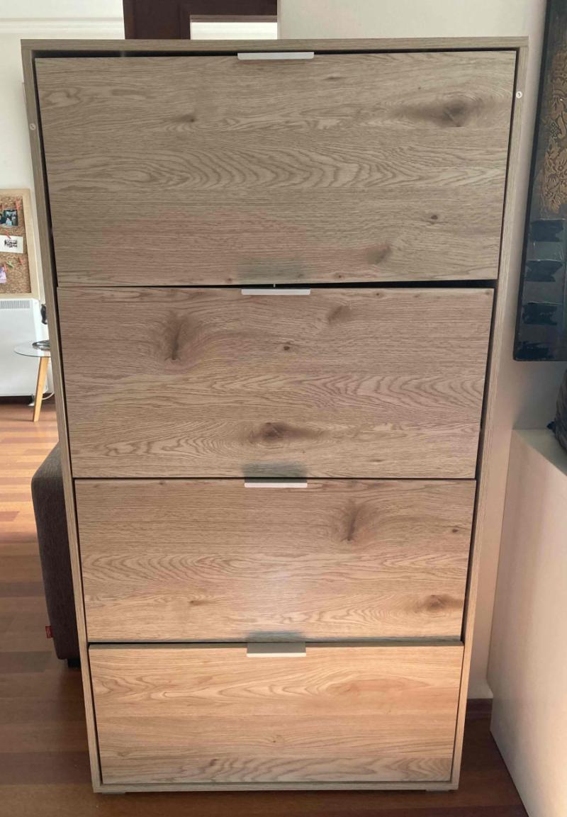 Zapatero de madera moderno - 1