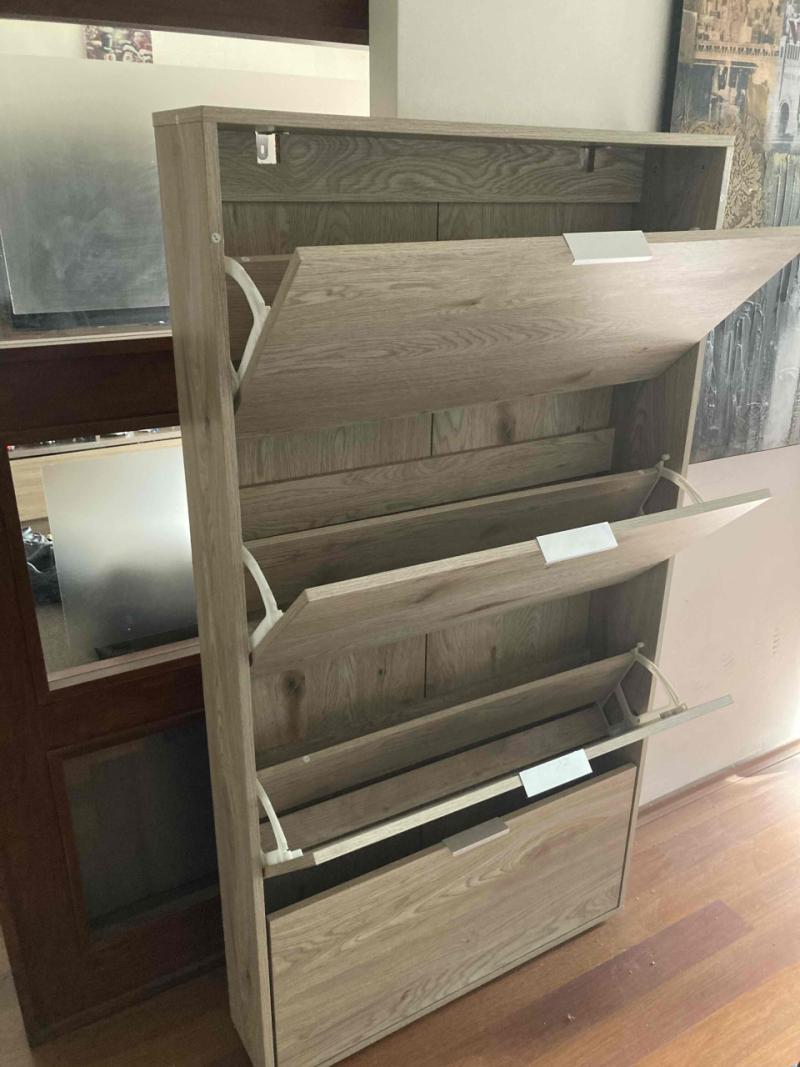 Zapatero de madera moderno - 4