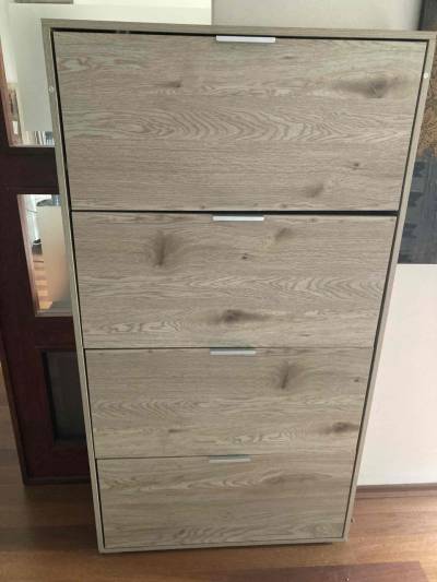 Zapatero de madera moderno - miniatura 6