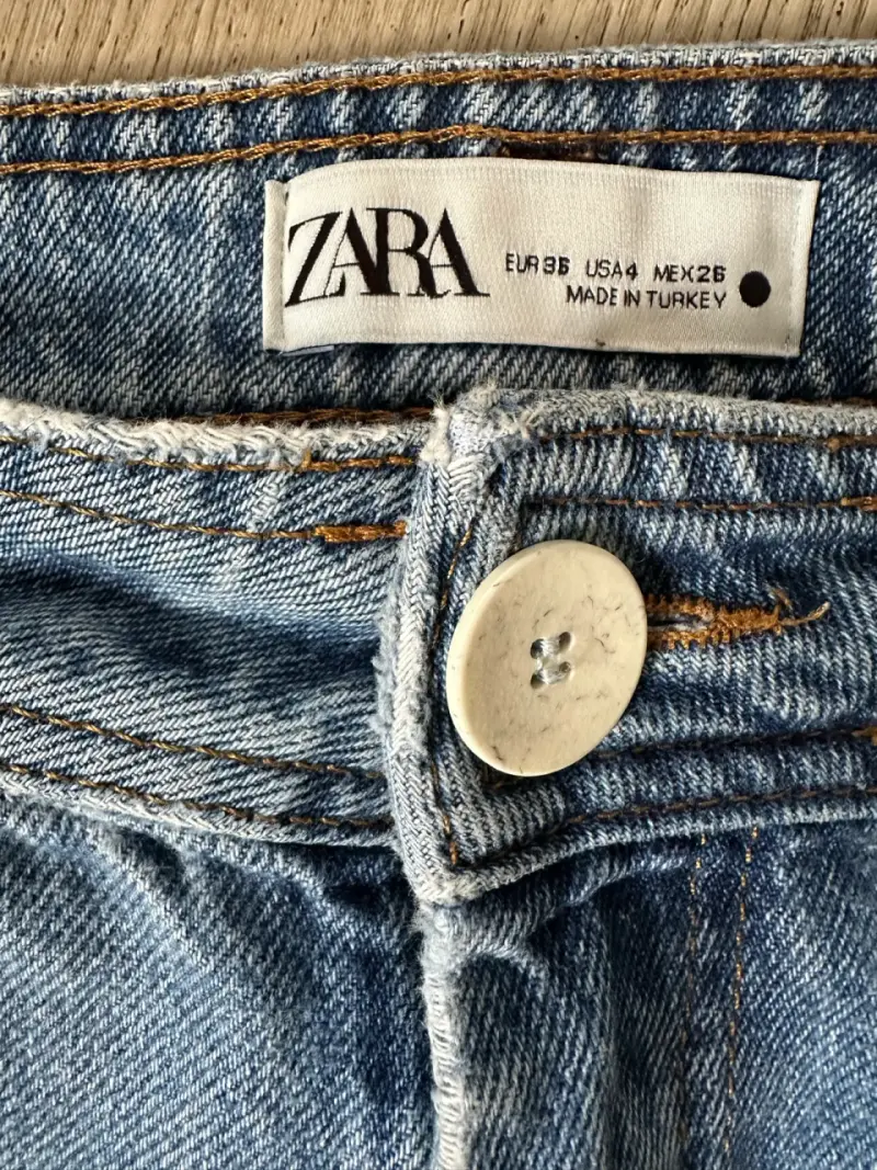Jeans de pierna ancha azul - 2