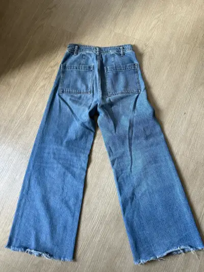 Jeans de pierna ancha azul - miniatura 3