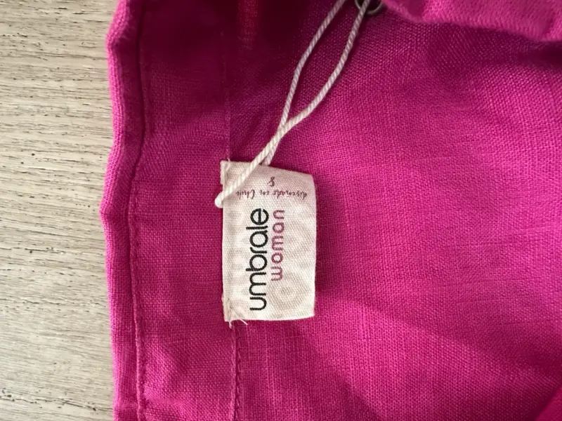Camisa fucsia de lino - 2