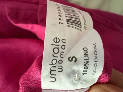 Camisa fucsia de lino - miniatura 3