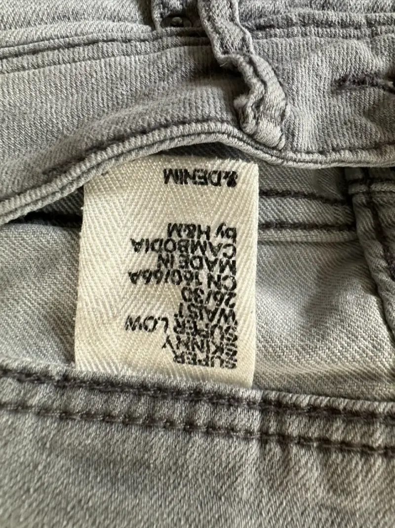 Jeans gris claro ajustados - 2