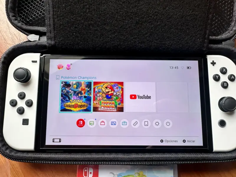 Consola Nintendo Switch oled blanca +2 juegos - 3