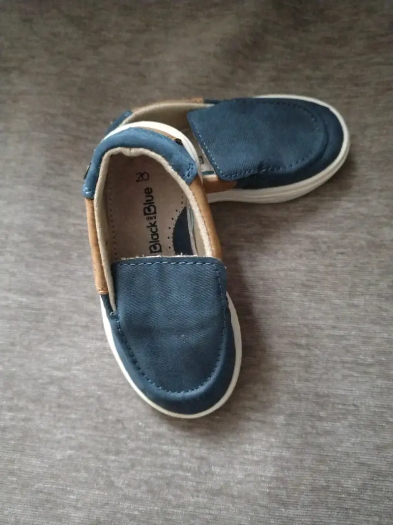 Zapatos mocasines azul para niño - 1
