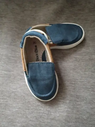 Zapatos mocasines azul para niño - miniatura 1