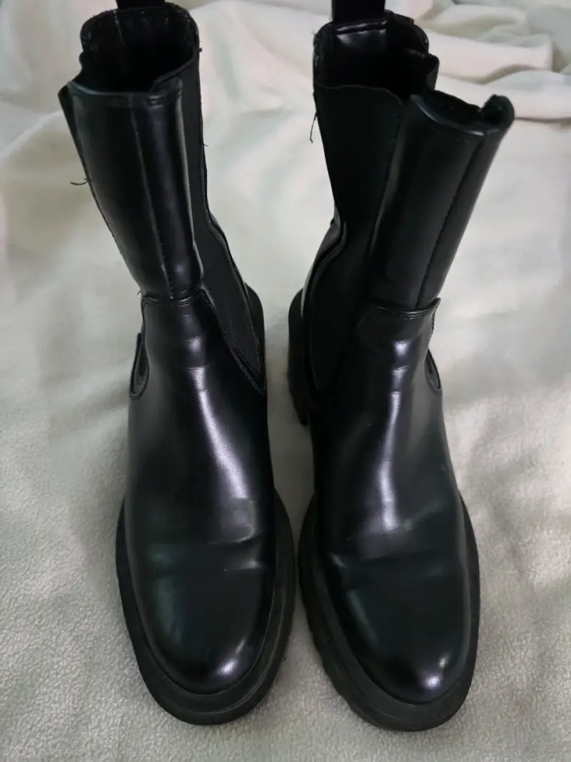 Botines negros con plataforma - 2