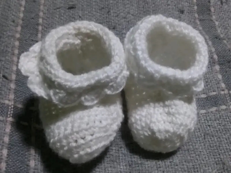 Mitones tejidos de panda - 6