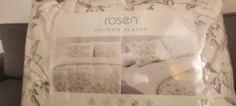 Edredón gris floral Rosen - 3