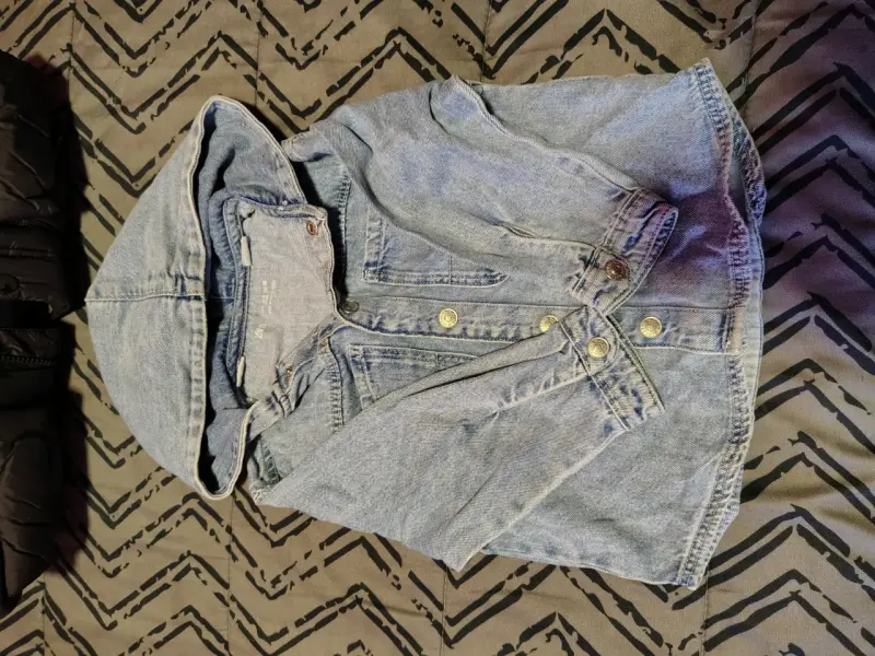 Chaqueta denim con capucha y pantalón talla 2-3 - 1