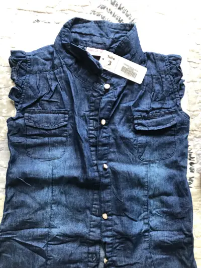 Blusa denim talla 8 - miniatura 1