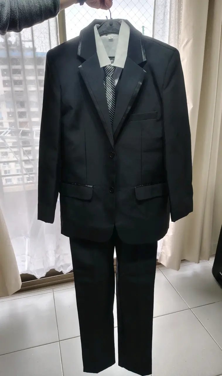 Traje formal infantil negro - 1