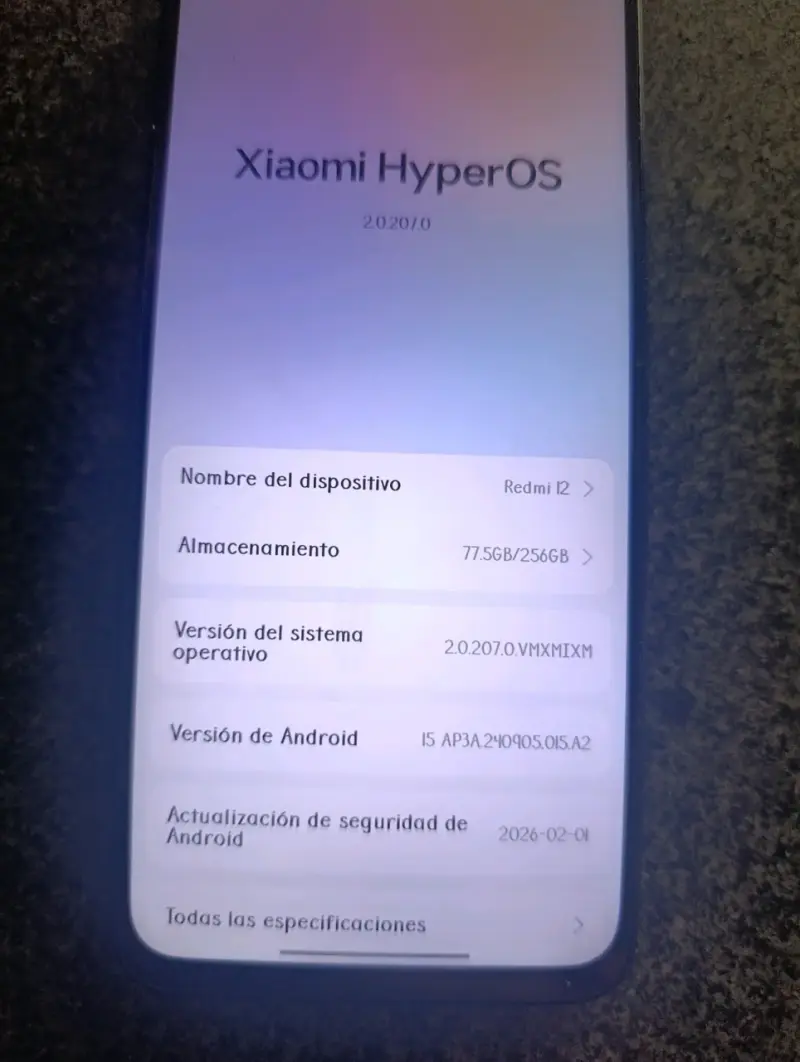 Smartphone Xiaomi Redmi12 negro - 4