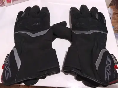 Guantes de moto negros protección - miniatura 1