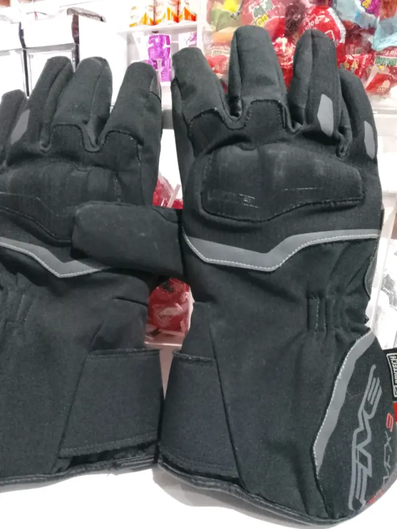 Guantes de moto negros protección - 2
